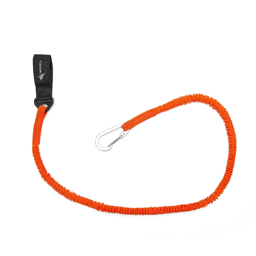 Elastic Kayak Paddle Leash Safety Hook Coiled Lanyard Cord Rope Boat Accessories Heavy Duty Canoe Paddle Leash