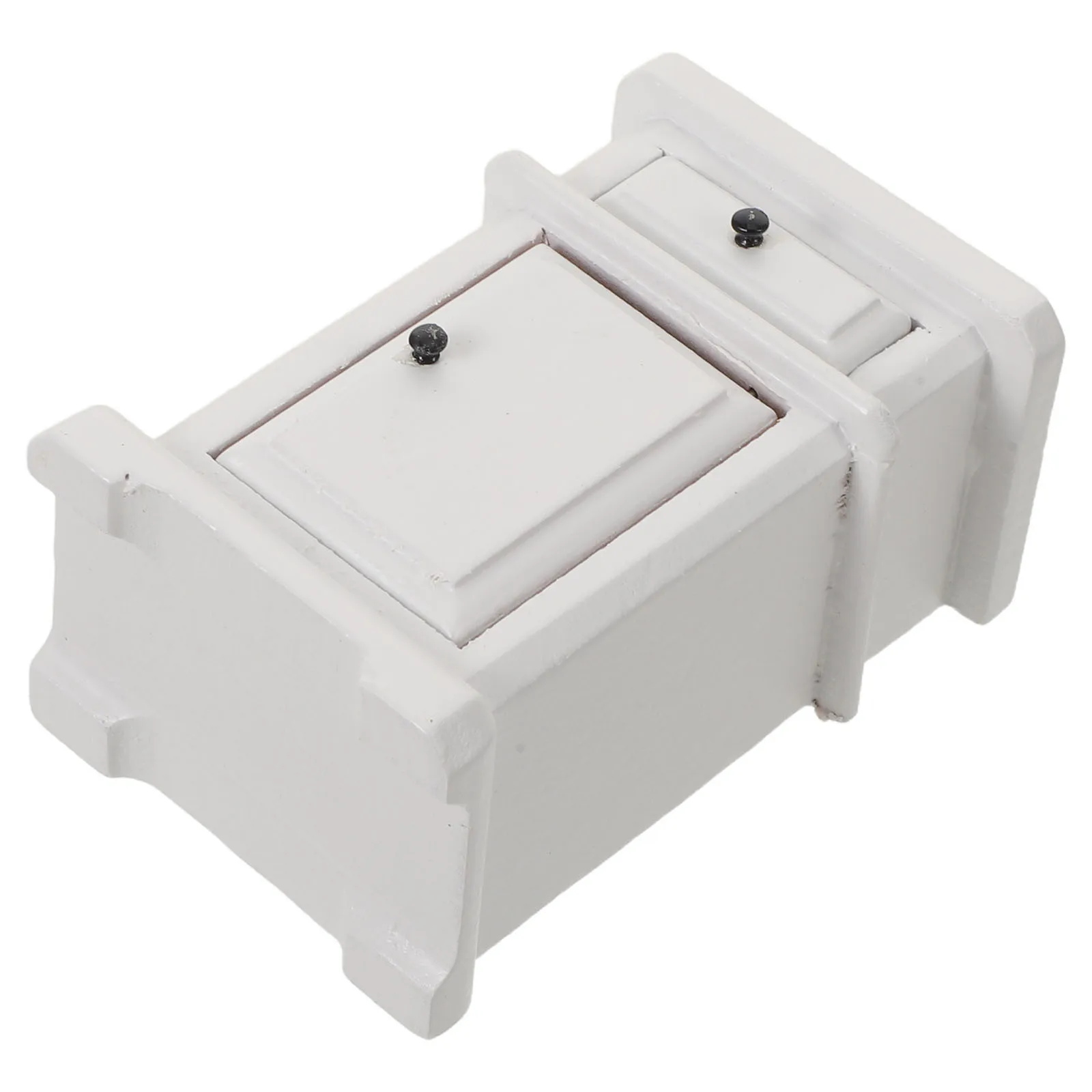 

Миниатюрный кукольный домик, прикроватная тумбочка, деревянная мебель для спальни в масштабе 1:12, реквизит для ролевых игр, реквизит для хранения в стиле ретро