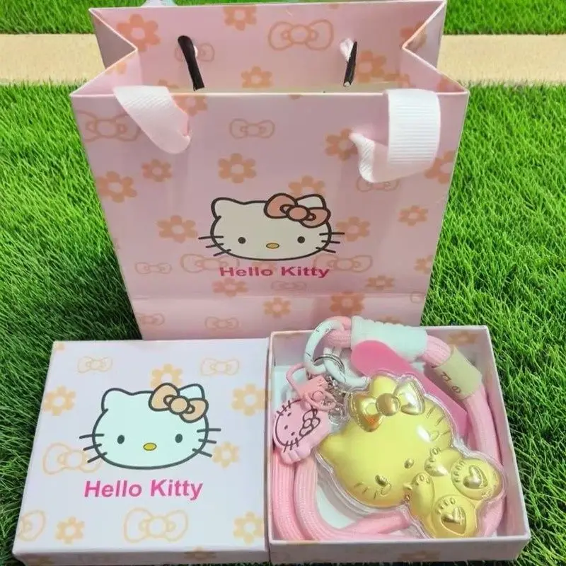 

Miniso новый ремешок для телефона «Hello Kitty», подвеска для автомобиля, подвесное украшение, подарок для лучшего друга, подруги