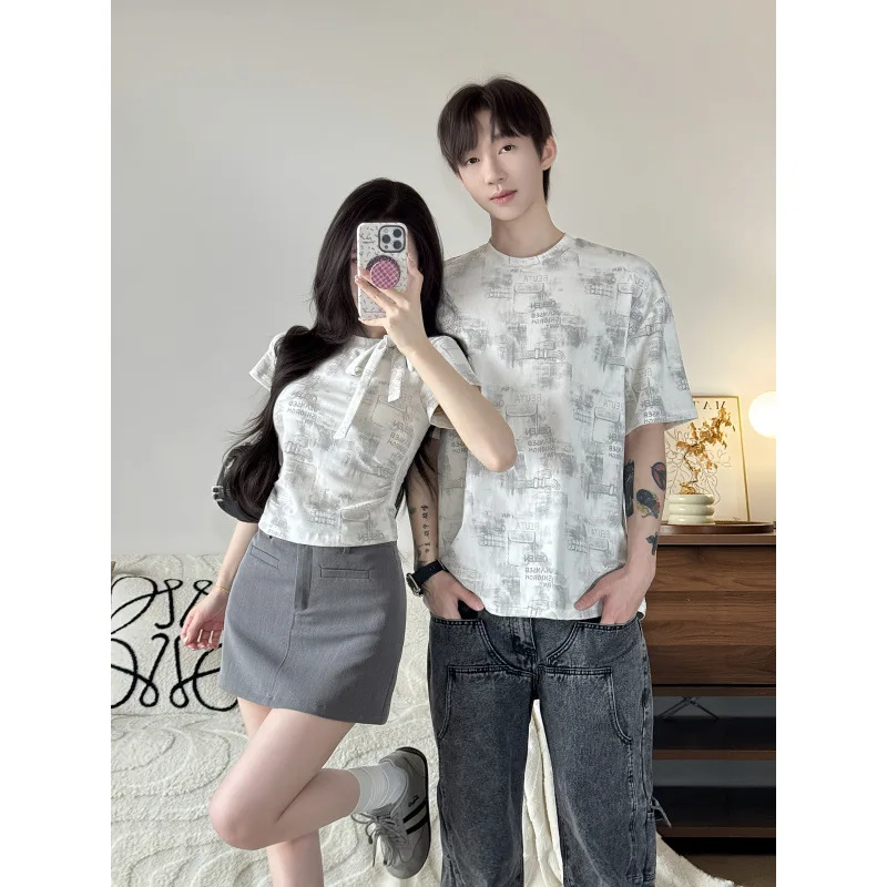2026 Summer New Product: Men's and Women's Casual Women's Temperament T-shirt, Women's Top Couple's Weart-shirts Graphic T Shirt