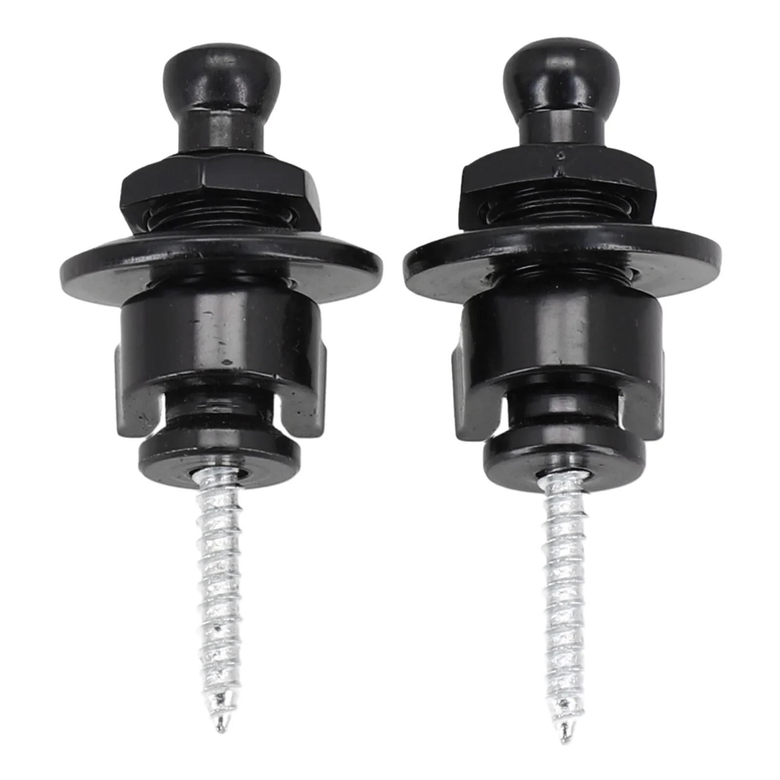 

New Portable Strap Locks Guitar Instrument Metal Parts Replacement Round Head 2pcs Accessories Electric Guitar