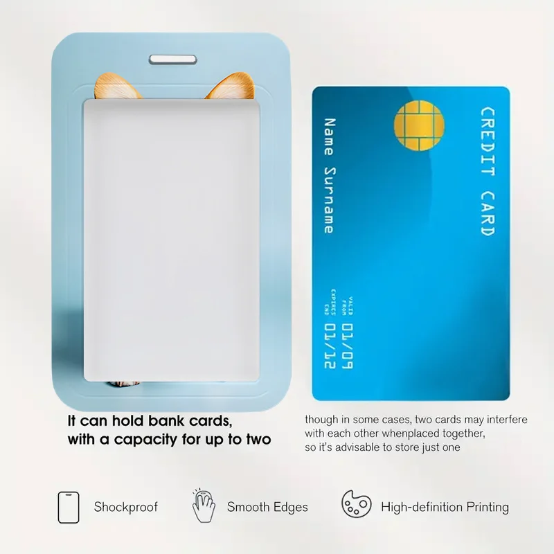 DIY صور مخصصة حامل بطاقة الهوية بطاقة الحافلة و معرف الطالب حالة وقائية بطاقة النقل وبطاقة وجبة الحالات الواقية