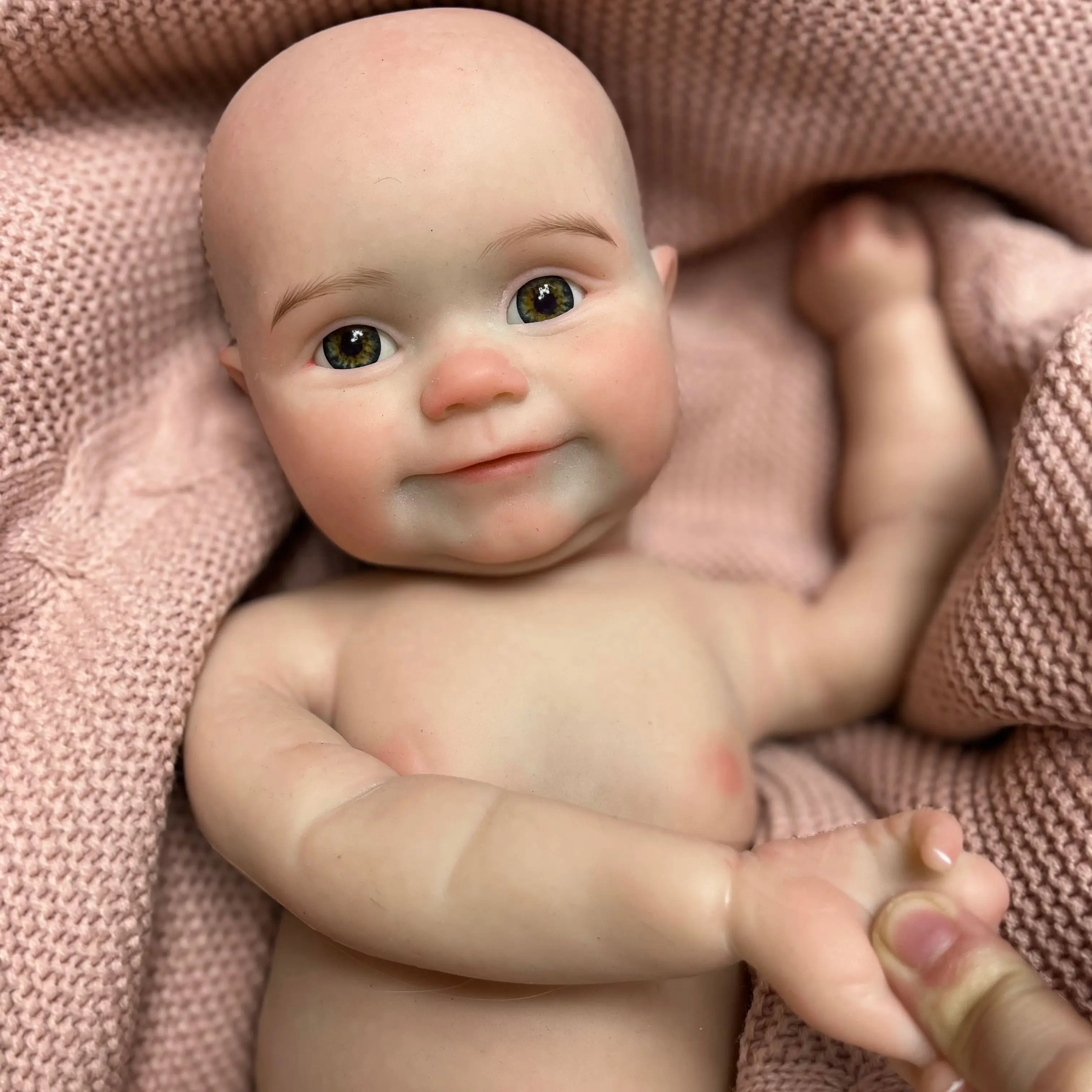 

Whole Soft Solid Silicone Reborn Doll 50CM Big Girl Maddie Painted/Unpainted Handmade Reborn Baby Dolls Reborn Corpo De Silicone