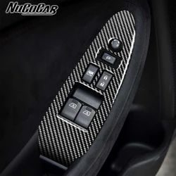For Nissan 370Z Z34 2009-UP Carbon Fiber Window Lift Control Button Panel Trim Cover Car Interior Accessories Decorative Sticker