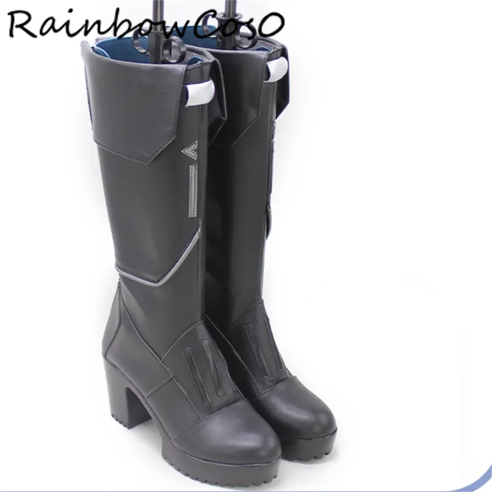 Sage Cosplay Scarpe Stivali Gioco Anime Party Halloween RainbowCos0 W5348
