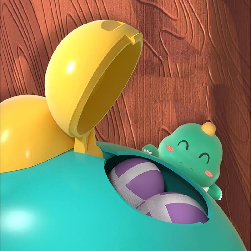 Kinder Dinosaurier Pistole klebrigen Ball Spielzeug Kinder werfen Darts cheibe Ziels chießen Launcher Outdoor Indoor Spaß Sportspiel Spielzeug