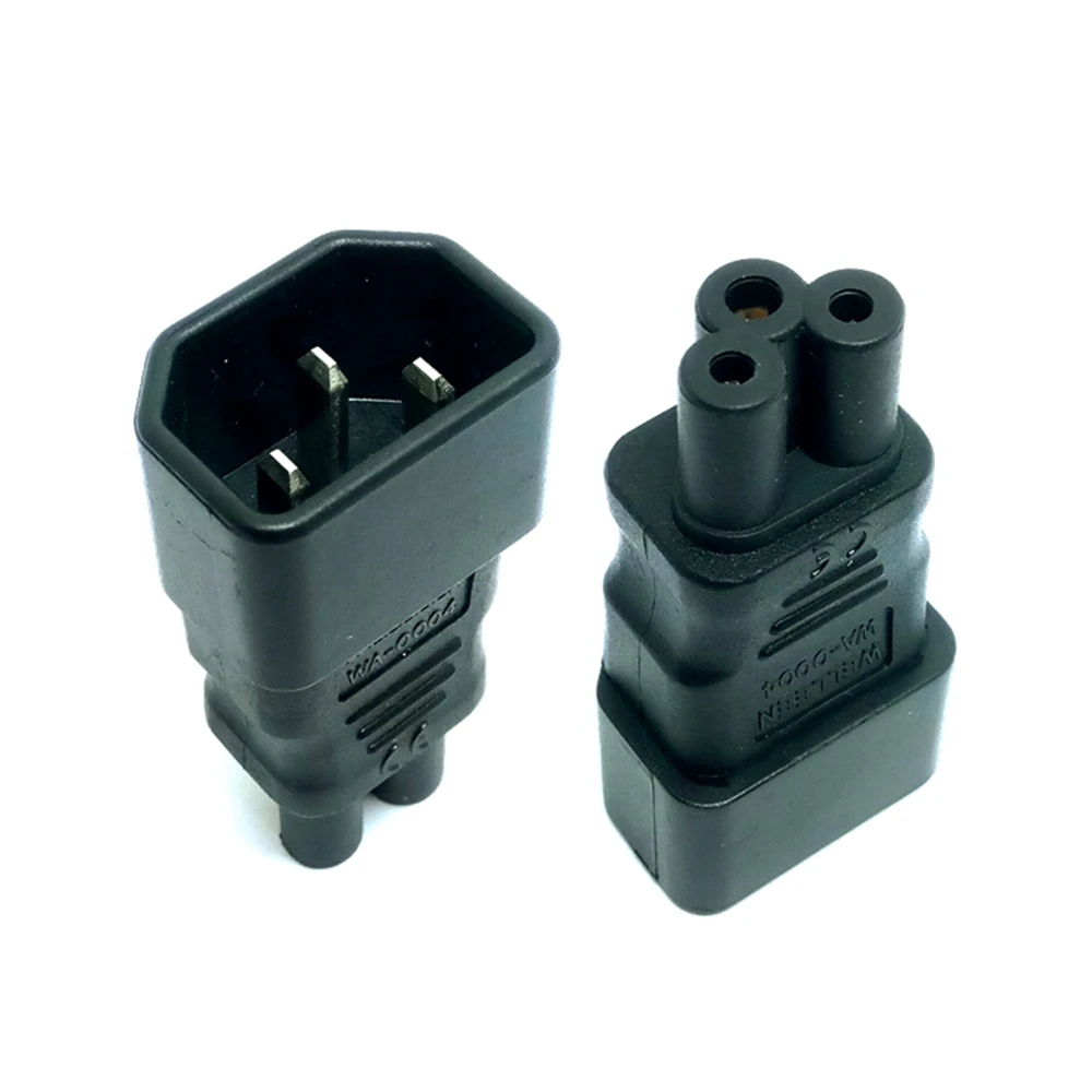 Universal power adapter IEC 320 C14 to C5 adapter converter C5 to C14 AC power plug female 3-pin IEC320 C14 plug hot selling