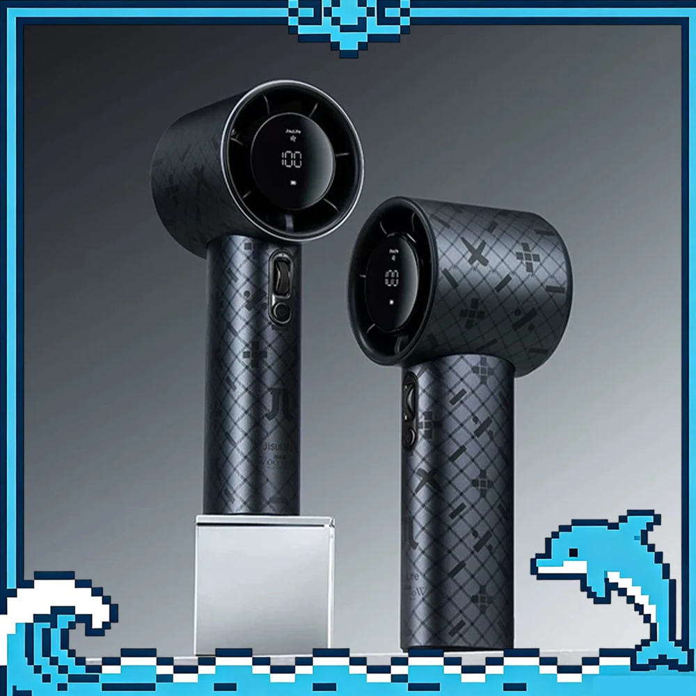 JisuLife Pro1S Whoa Whoa Beast Handheld Small Fan Turbocharged Air Duct Handheld Fan 40 Hours Super long Battery Life For Gifts