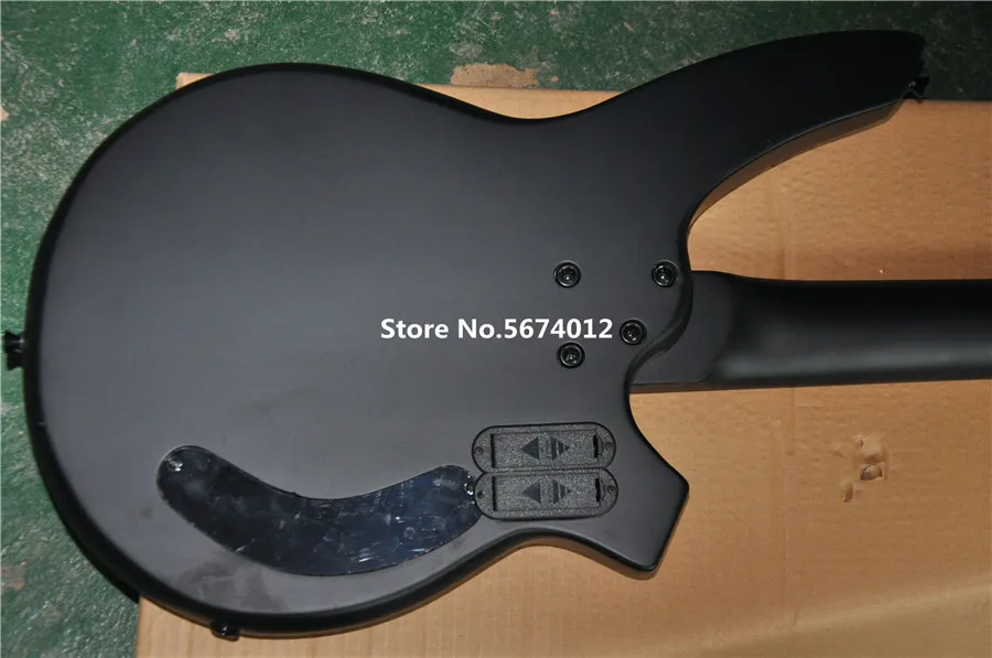 Factory direct 5 string active pickup electric bass matte black bass guitar left hand can be customized for free shipping