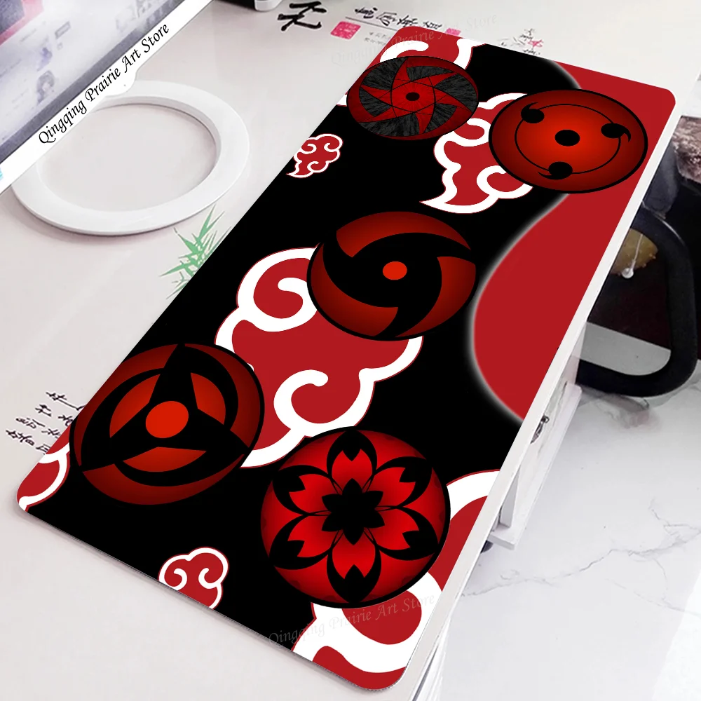 1pc Anime N-Naruto Sharingan Pad Mouse Mat Desk Mat With Pad Gaming Accessories Prime Gaming XXL