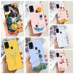 For Samsung Galaxy M21s 4G SM-F415F Astronaut Soft Silicone Shockproof Phone Case For Samsung M21s M31 F41 Butterfly Back Cover