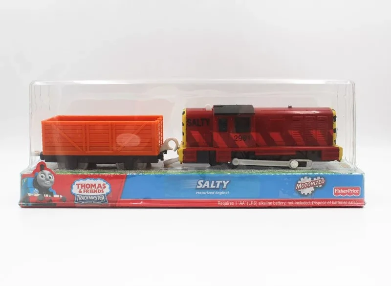 Tren Salty Thomas Trackmaster Thomas & Friends Trackmaster Salty – Locomotora De Empuje Con Detalles De Metal, Compatible Con Pistas De La Marca