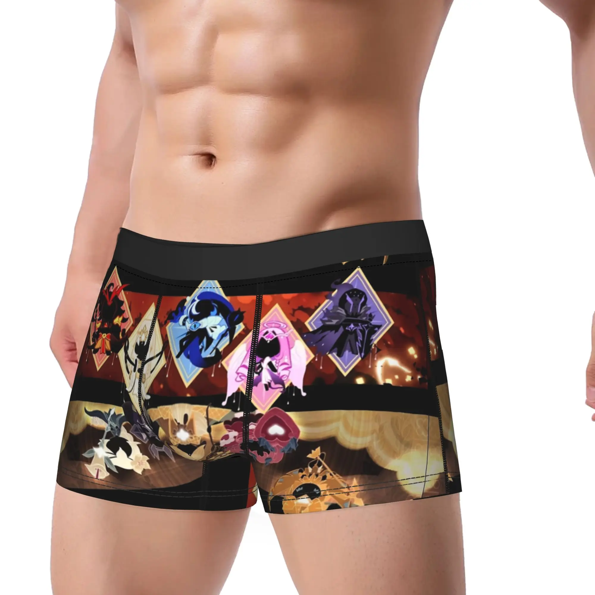 Man Five Beasts & Ancient Heroes Underwear Cookie Run Kingdom Humor Boxer Briefs Shorts Panties Homme Underpants Plus Size