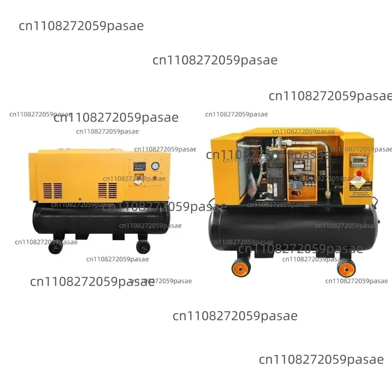 Multi-in-one Four-in-one 7.5KW 10HP Energy-saving Industrial Screw Air Compressor 10Bar Variable Frequency Screw