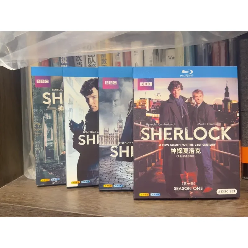 Caja de Discos Blu-ray de la Serie de TV Sherlock Holmes, Temporadas 1 a 4, Colección Completa