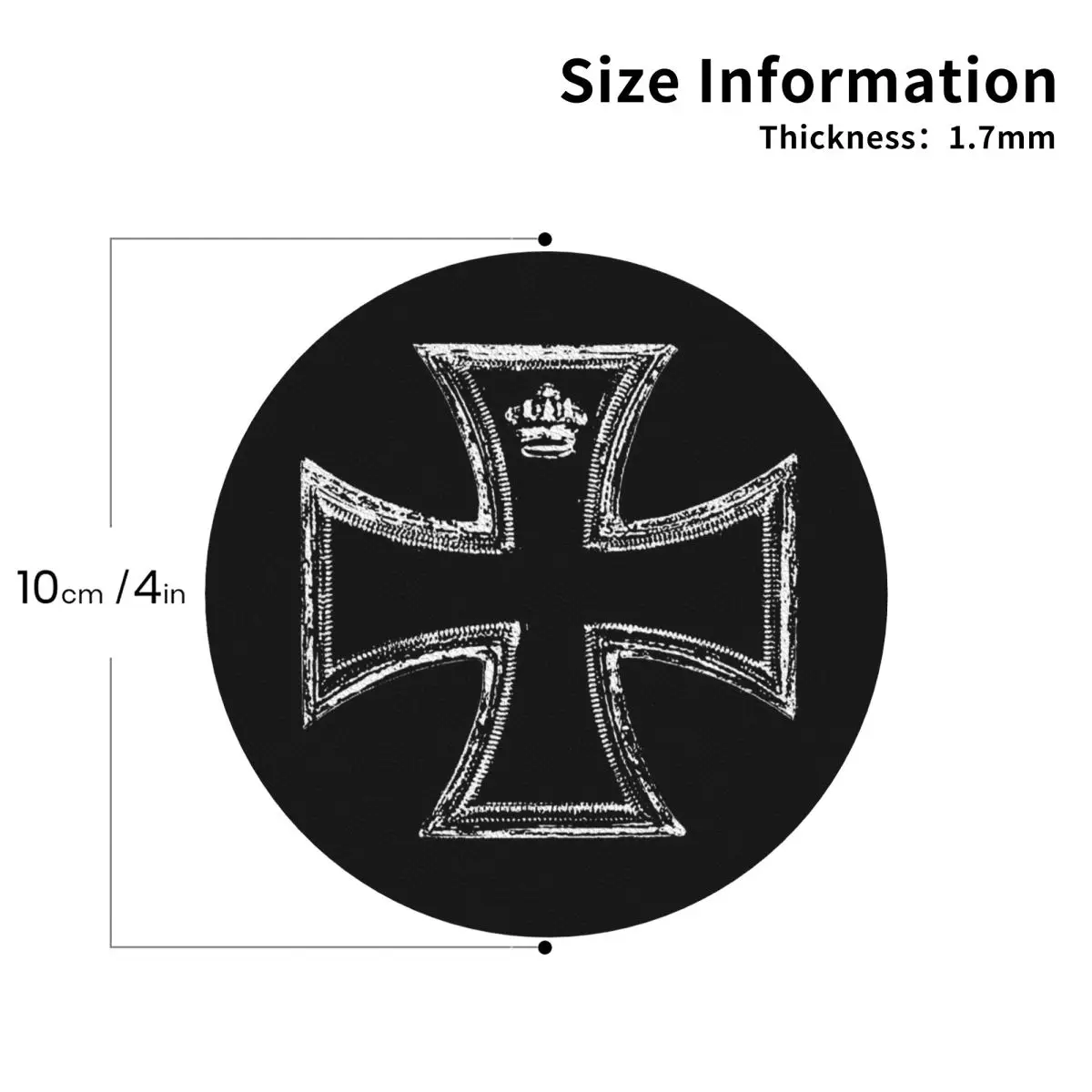 West Coast Iron Cross Choppers Coasters PVC Leather Placemats Non-slip Coffee Mats for Decor Kitchen Dining Pads Set of 6