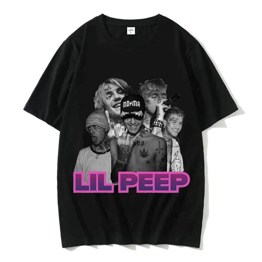 الرجال كول الهيب هوب مغني الراب تي شيرت الرجال النساء القطن قصير الأكمام تي شيرت ليل اللمحة Sus الصبي الوردي الجرافيك تي شيرت القوطية الشارع الشهير #6