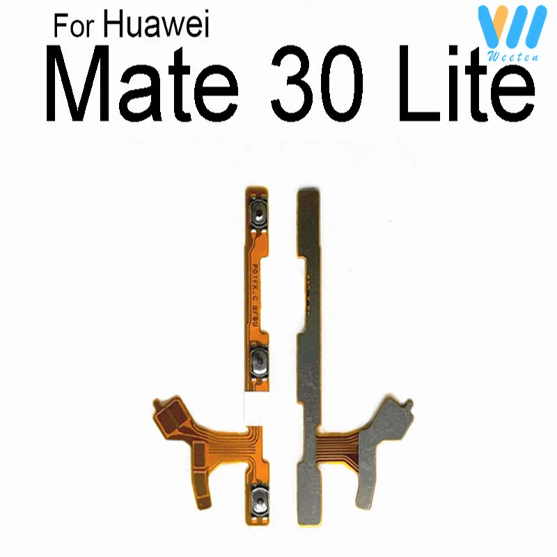 Power Volume Side Buttons Flex Cable For Huawei Mate 20 30 40 Pro 20 30 Lite 20X 20Max 40 Power Volume Switch Keys Flex Ribbon