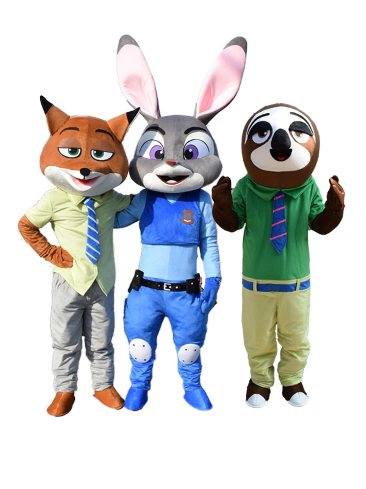 Zootopia أرنب جودي الثعلب نيك الكسل شخصية كرتونية زي التميمة فستان بتصميم حالم حفلة تأثيري الحيوان ميكي ماوس ديزني الكبار