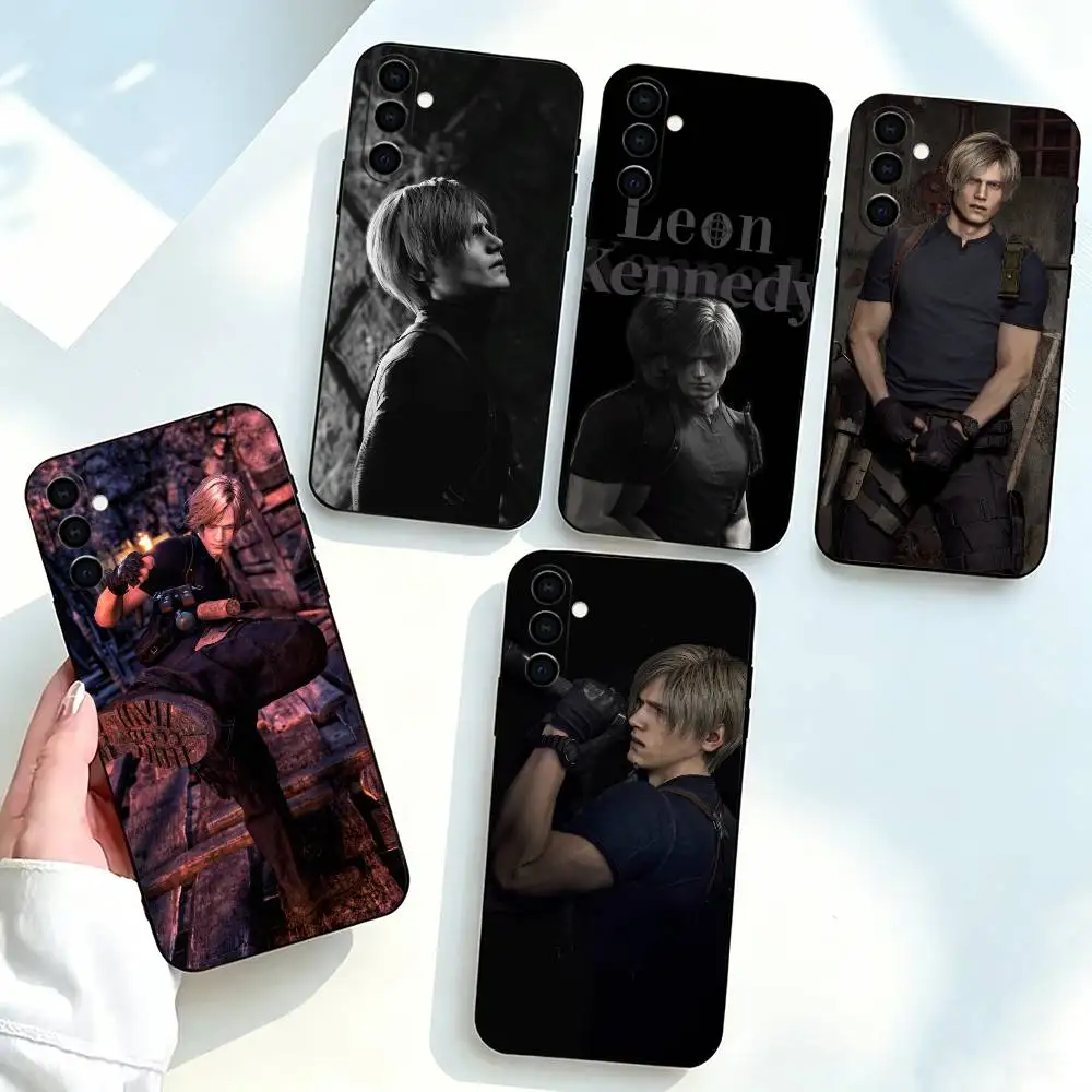 Leon Resident-t Evil 4 Remake  Phone Case For Samsung Galaxy A73,A72,A71,A70,A53,A52,A51,Soft Silicone Black Cover