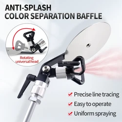 Airless Spray Gun Guide Spray Tool for 7/8'' Airless Paint Spray Gun Sprayers Extension Pole Airless Paint Sprayer Nozzle