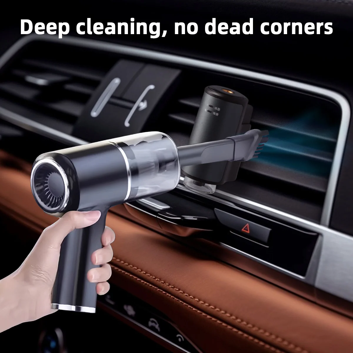 Car Vacuum Cleaner for Home Use High Powerful Cleaning Mini Handheld Design One Machine to Clean Carpets Dust in Car Crevices