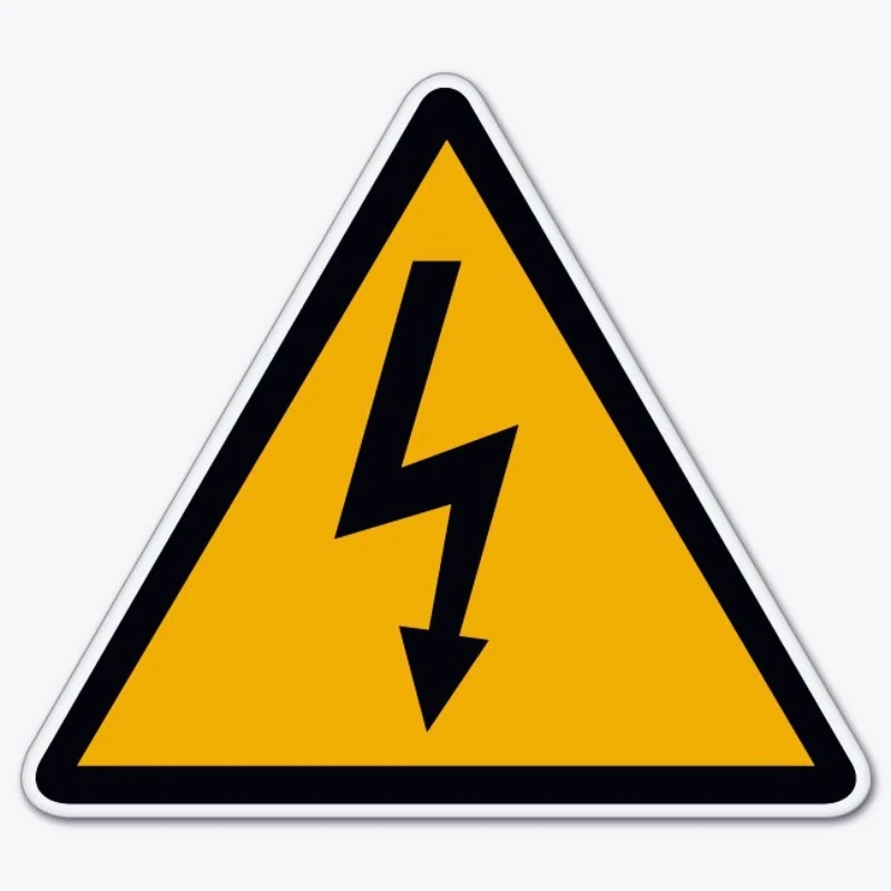

Car Stickers High Voltage Danger Warning Sign Sticker 15cm PVC KK