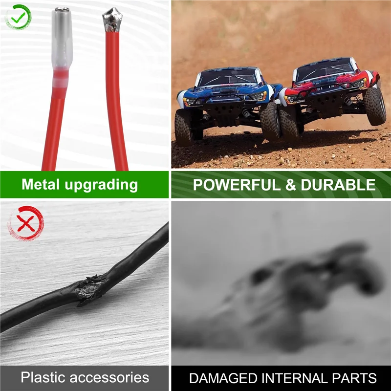 AK51-10PCS Spina a banana da 4,0 mm per linea di test con morsetto a coccodrillo Linea di test di alimentazione per auto RC