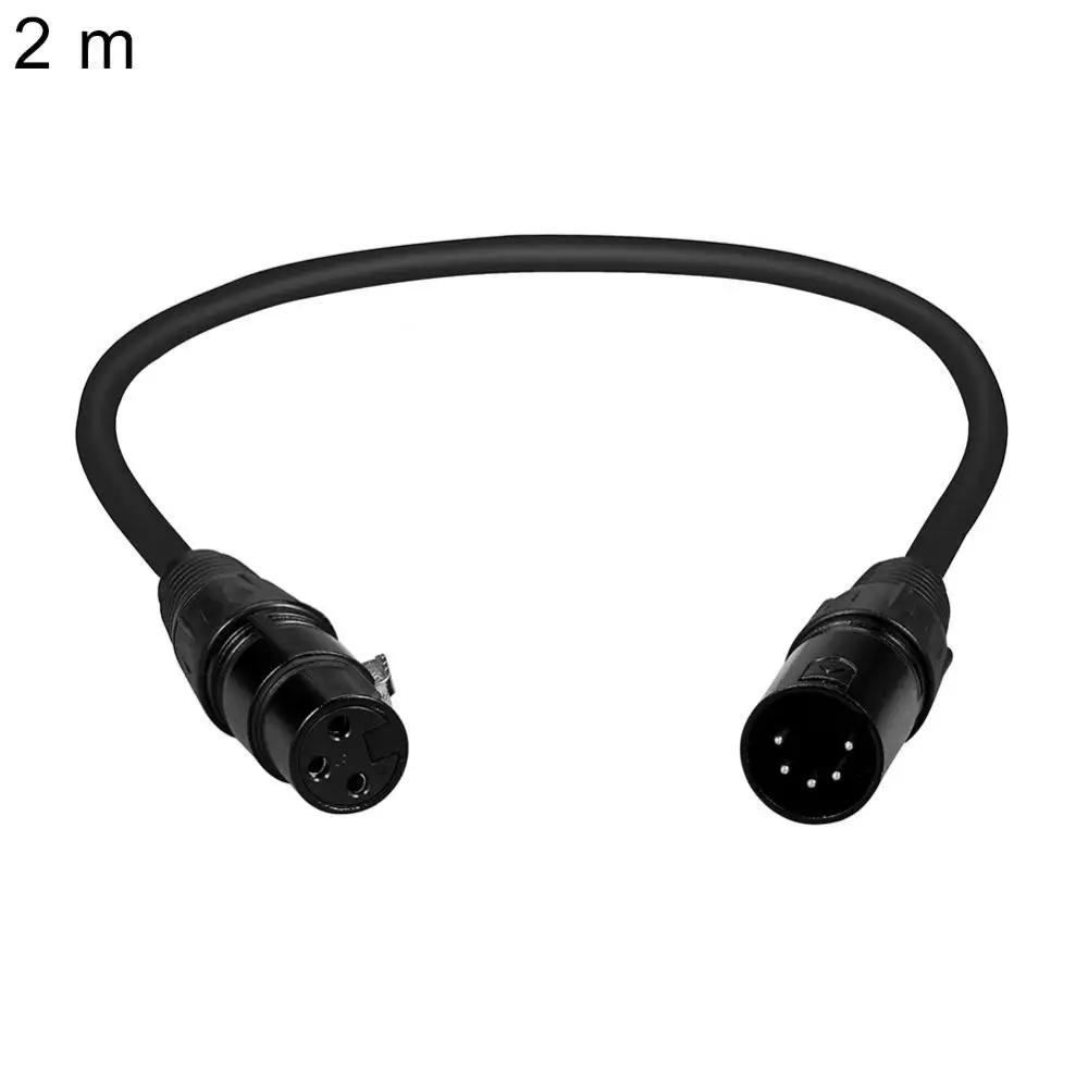 Новый 0,5/1/3/2 м XLR 3-контактный разъем «мама» на 5-контактный разъем XLR-кабель для микрофона сценического освещения