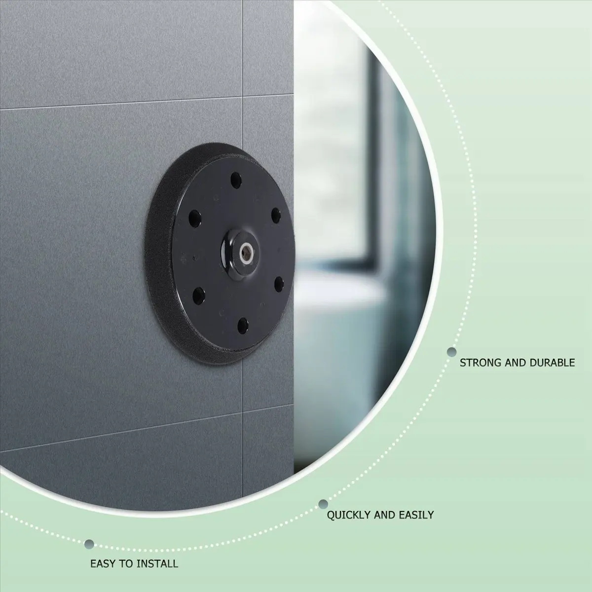 KSOL 215 mm Self-Adhesive Sanding Disc Wall Polishing Backing Plate Hook&Loop Replacement Sanding Pad for Drywall Sander