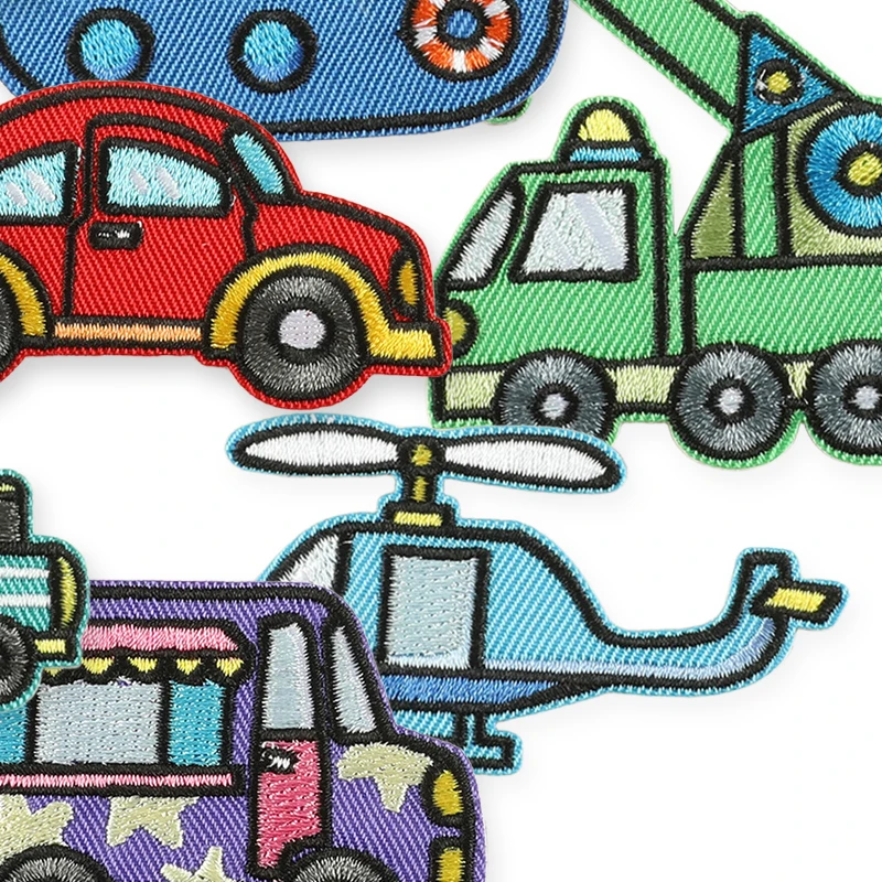 10 Stück Anime Auto-Aufnäher zum Aufbügeln, selbstklebende Patches für Kleidung, bestickte DIY-Thermo-Aufkleber für Kinder, Jacken, Stoff – Detail 5