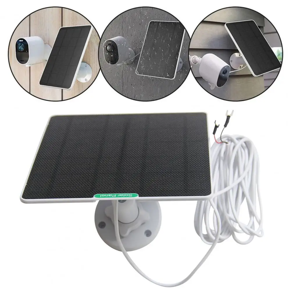5v/1000ma Output Solar Charger Universal Solar Panel Charger for Ring Video Doorbell 4/3/plus with Short-circuit Protection Wall