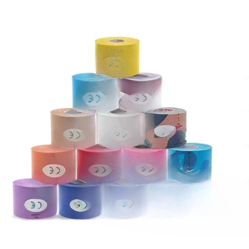 1/6 pçs esportes à prova dwaterproof água cinesiologia fita adesivos bandagem atlética protetor de recuperação muscular cintas alívio da dor tênis ginásio