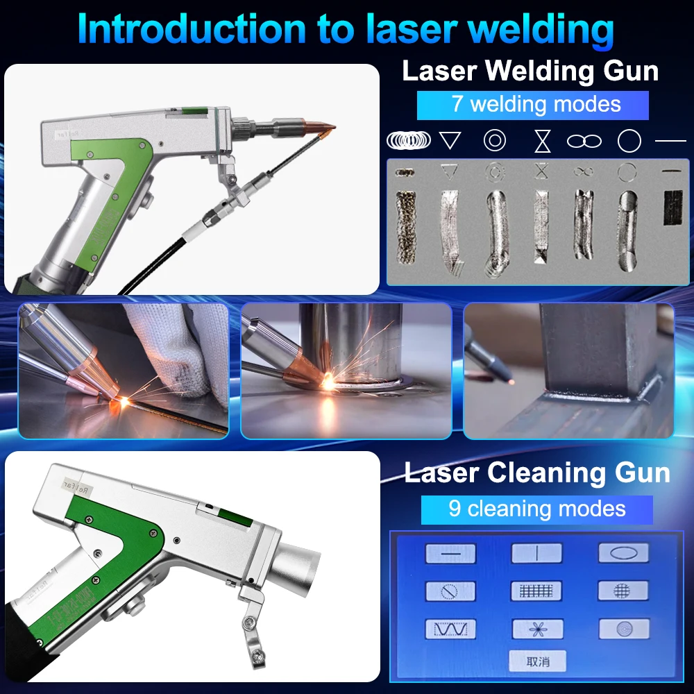 Raycus 3000W Laser Welding Machine Double Pendulum Machine 4 in 1 Laser Welding Cleaning Cutting for Metal AU Stock