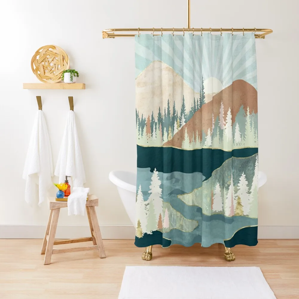

Autumn Sun Shower Curtain Modern Accessory Bathrooms Bathroom For Shower Bathroom Accessory Window Curtain