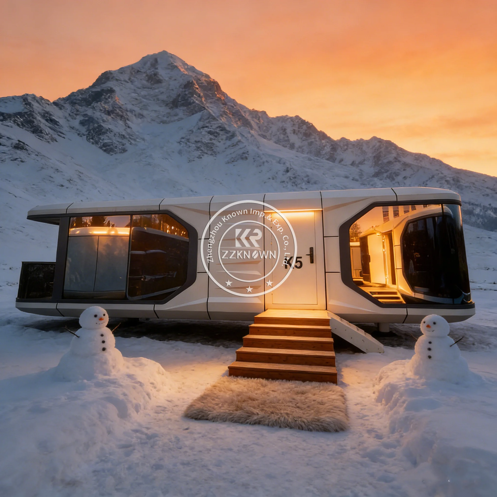 Modern Fashion Luxurious Design Camping Space Capsule Prefabricated Houses Capsule House Space Capsule With Intelligent System
