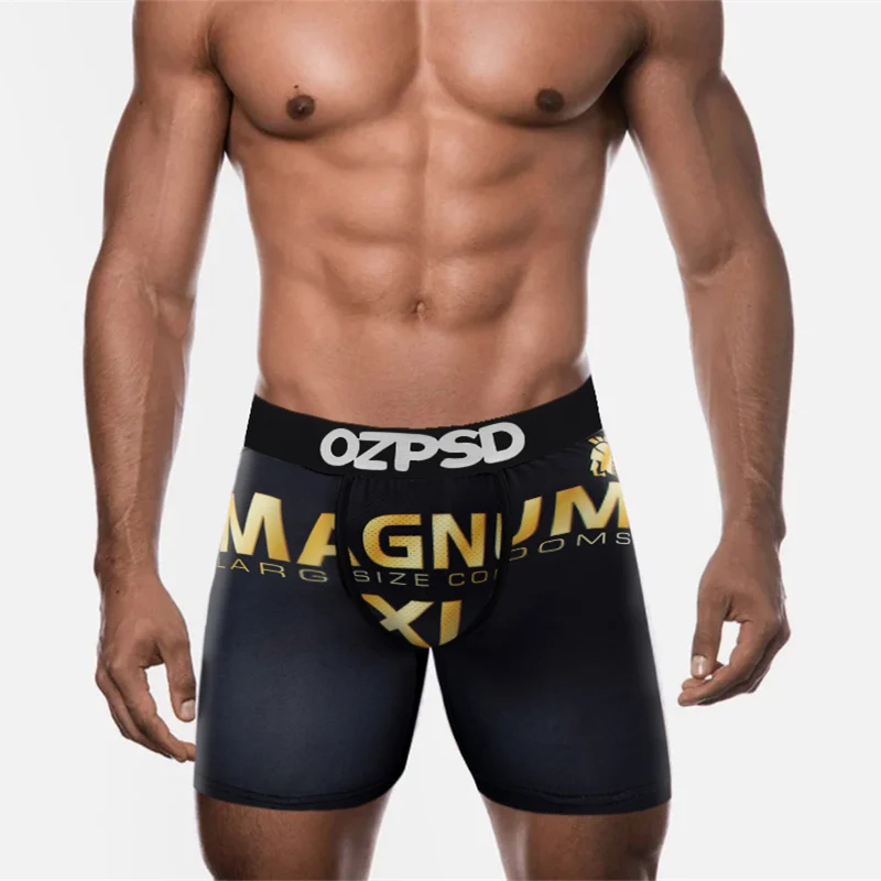 Сексуальное мужское нижнее белье OZPSD, боксеры, мужские трусы, нижнее белье, мужские трусы, шорты-боксеры, дышащие мужские боксеры с принтом