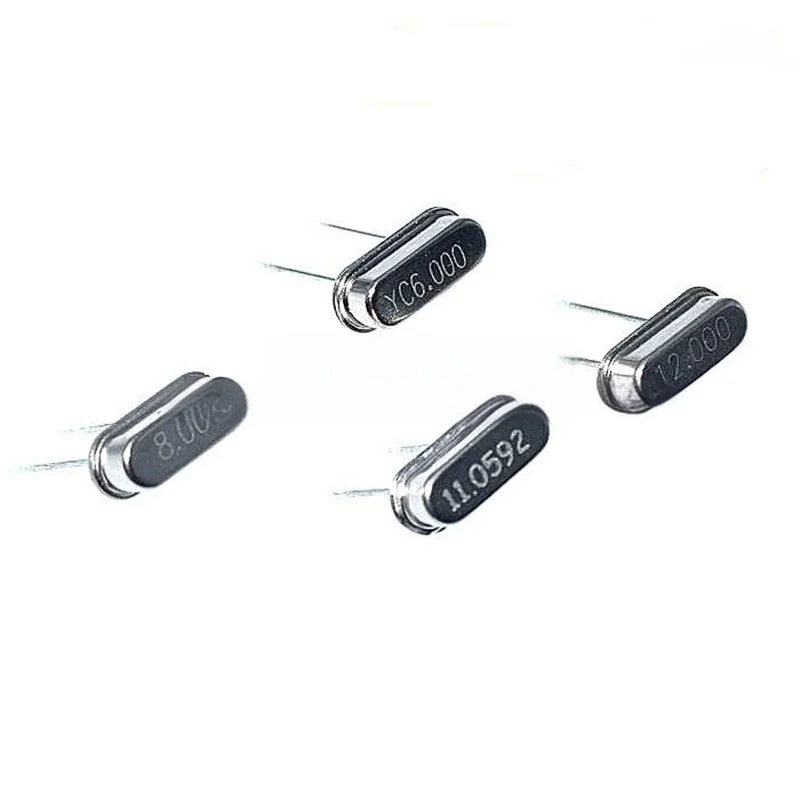 10pcs HC-49S 49S Crystal Oscillator 8Mhz Quartz Crystal Resonator Passive Oscillator 4M8M10M12M16M20M25M26M27M32M40M/11.0592M