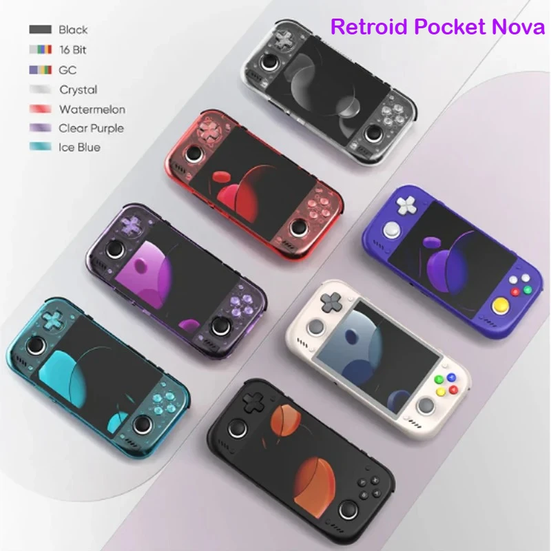 Retroid Pocket Nova 4,5 Zoll 120Hz AMOLED Retro Handheld-Spielkonsole Snapdragon 8 Gen2 PS2 Emulator Android-Spielgerät