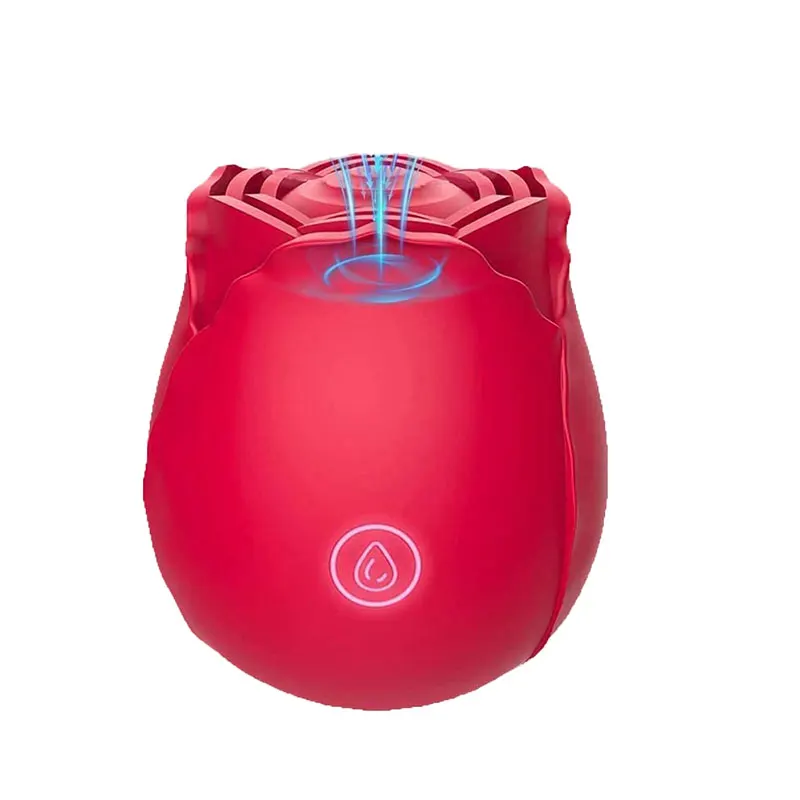 Rose Petal Vibrator for Women, Rose-Shaped Silicone Toy, 10 Speeds, Waterproof Rechargeable, Discreet Gift for Her Valentine Day