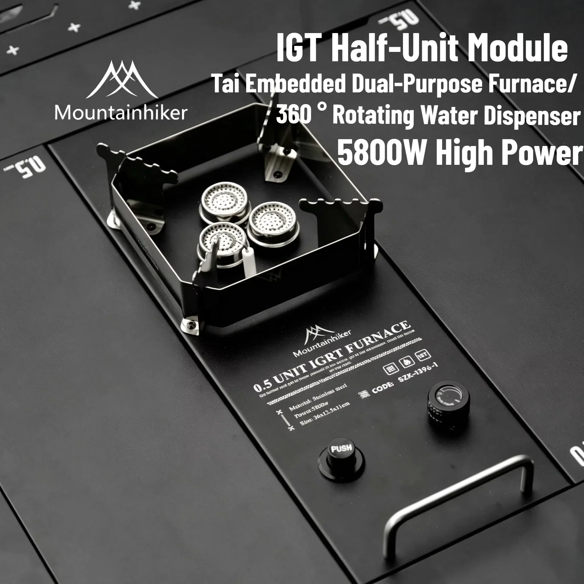 IGT Electric Water Dispenser Camping IGT Water-proof Electric Water Pump Aluminium Table Unit Plate IGT Table Accessory
