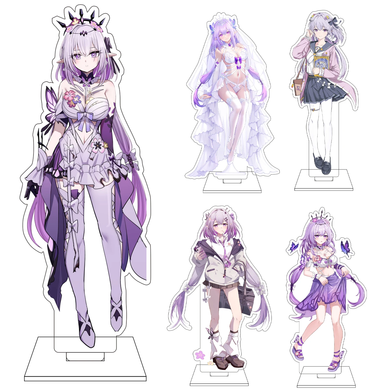16CM Anime Honkai: Star Rail Cosplay Acryl-Figur Ständerplatte Castorice Ornamente Geschenke