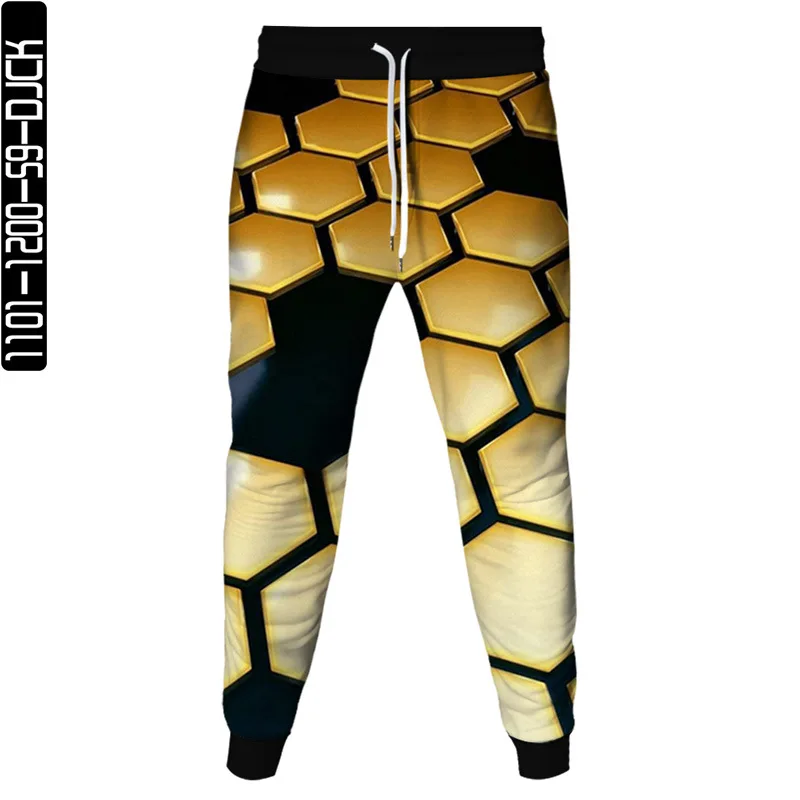 

Black White Vortex Colorful Lattice Print Men Fashion Trousers Spring Autumn Women Casual Outdoor Pants Male Jogging Sweatpants