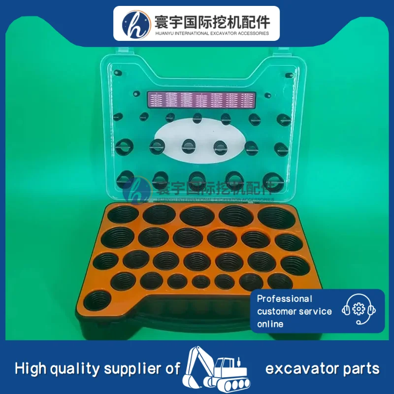 Kit de juntas tóricas NBR Nitrilo 90 Shore compatible con maquinaria Hyundai Excavator R55 R60 R80 R150 R205 R215 R225 R275 R305 R375 R405