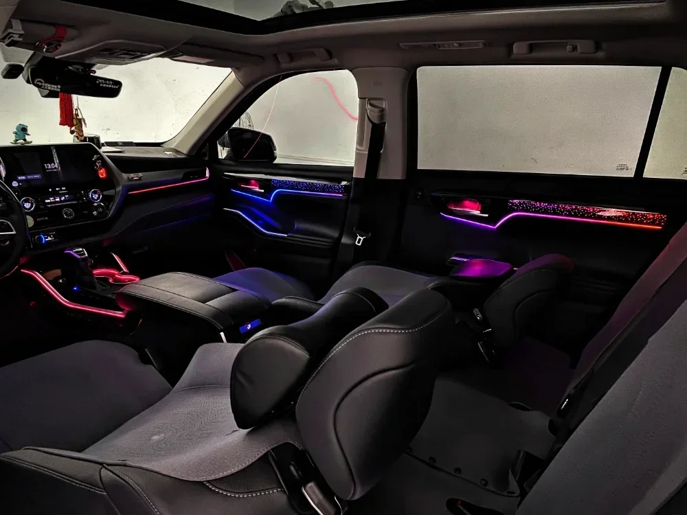 LED Ambient Light for For 2022-2025 Toyota Highlander APP Control Auto Styling Car Interior Lighting Upgrade Plug and play