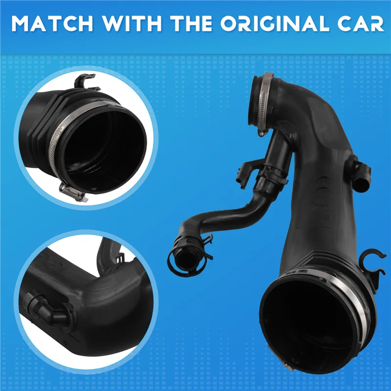 

2X Turbocharged Intake Pipe Intake Air Pipe 9834735780 For Citroen DS5 DS6 200P