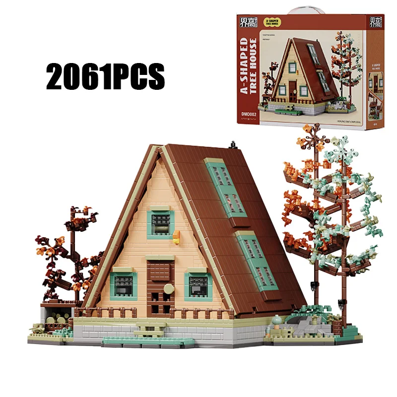 

2061PCS Creative A Type Treehouse Model Building Blocks Architecture Construction Bricks Toy The Perfect Gift For Family