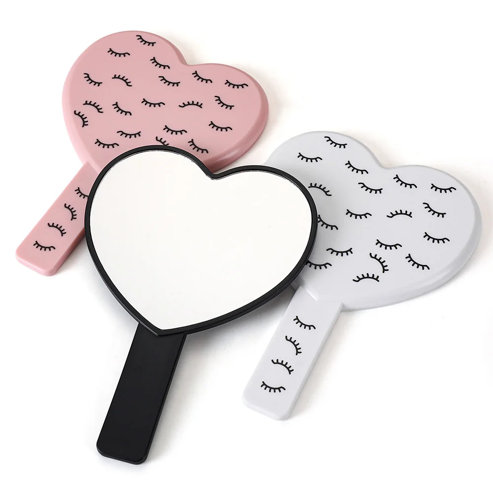 Specchio per trucco portatile Specchio per estensione ciglia portatile per donne e ragazze Specchi piccoli per il viso Strumento da tavolo per bellezza cosmetica