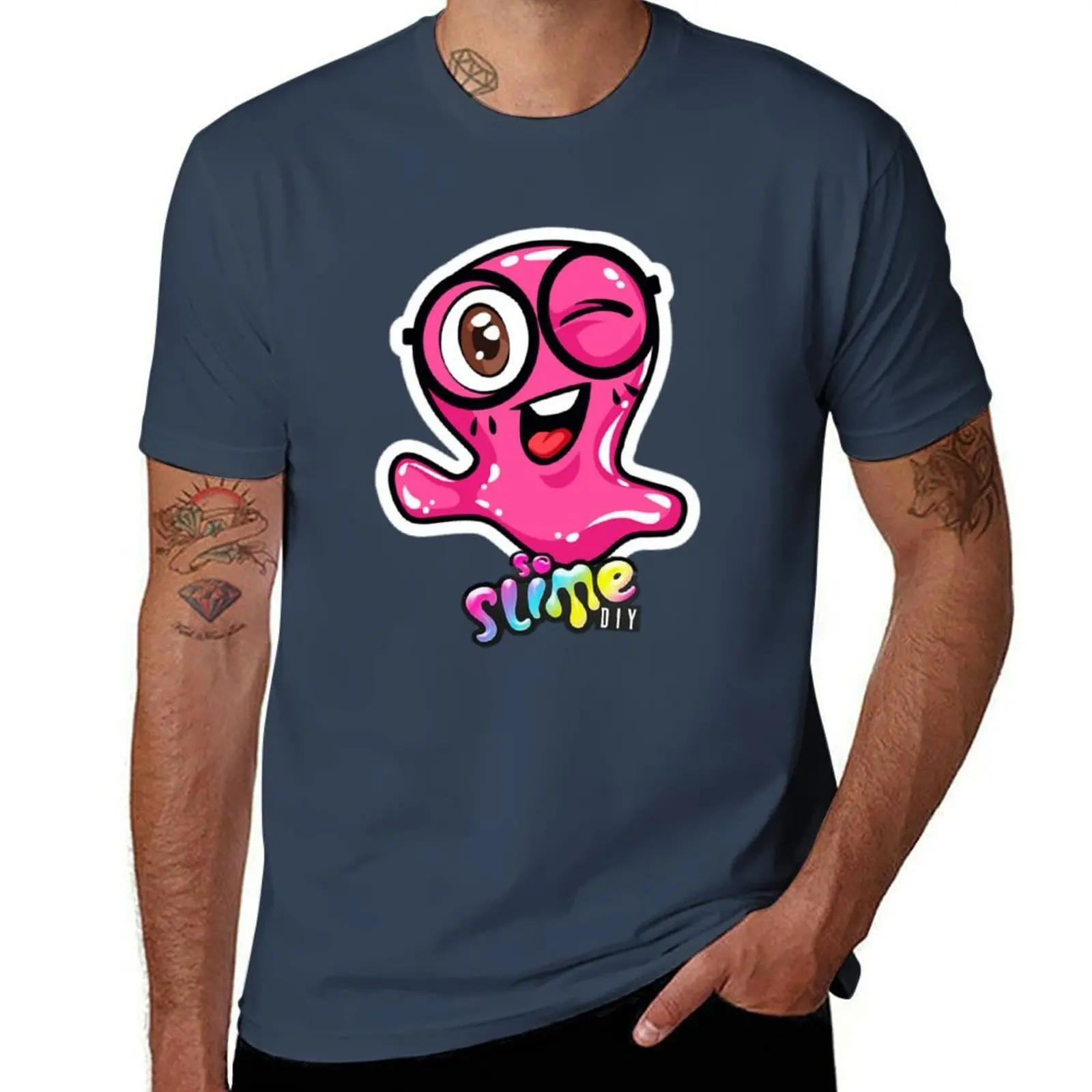 

slick slime T-Shirt t shirts for man slim fit essential t shirt T-Shirt