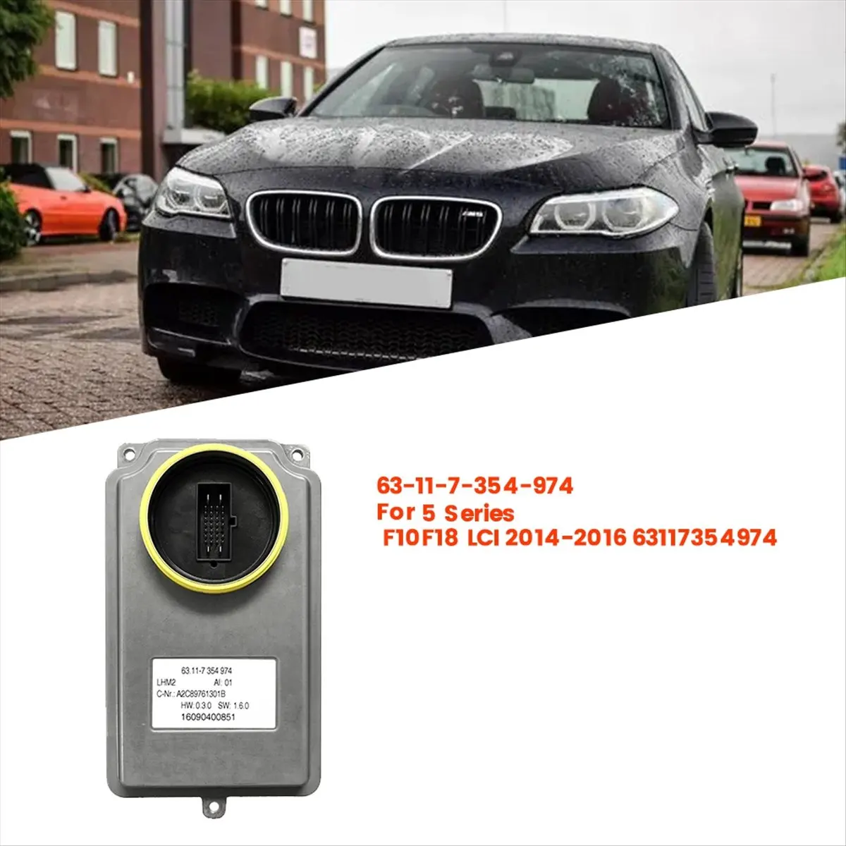 #52M (Metal+Plastic)Full LED Modul Driver Headlight Bulb Control Unit For BMW,Automotive Parts & Accessories